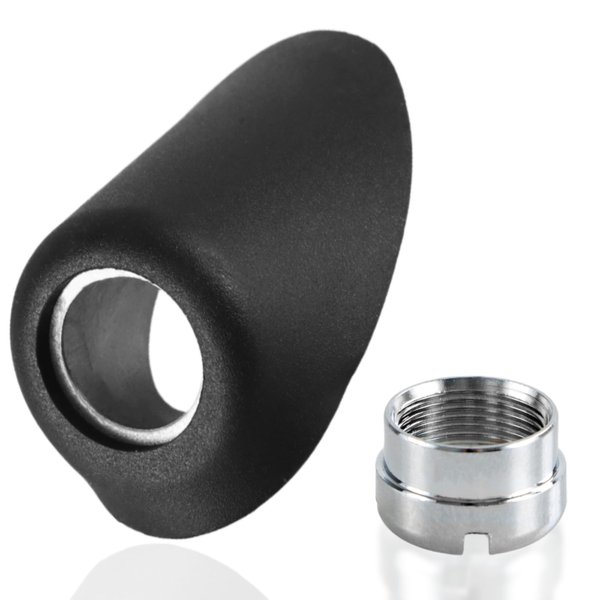 FUSCH Antenna Ornament Bezel & Nut Compatible with Toyota Tacoma 2005-2015 Replace# 86396-04040,86392-04040