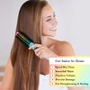 Adofect Upgrade Round Hair Brush with Boar Bristle Nano Thermal Ceramic Ionic Round Barrel Hair Brush Rainbow Round Brush for Blow Drying, Curling, Styling 1 inch