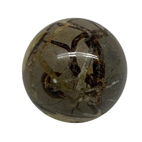 1 lbs, 2.7" (69mm), Natural Septarian Sphere Crystal Gemstone Ball, B37536