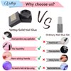 Vettsy Solid Nail Tips Glue Gel for Press on Nails Diamond Rhinestone Gel Super Adhesive Acrylic Fake Nail Tips Strengthen Natural Nails Beginners Art DIY Home Professional Gel Salon UV Cured (10g)