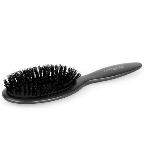 Fendrihan Oval Hair Brush with Boar Bristles and Cushion Base 9 Inches (Made in France)