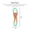 ZippyPaws Ropetugz Bear Game Dog Toy – Interactive Rope Toy with Squeaky Bear – Fun Tug-of-War and Chew Toy for Dogs