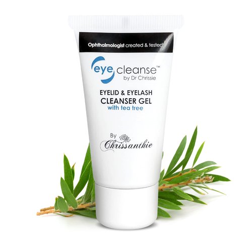 Dr Chrissie All-in-One Lash Extension and Eyelid Cleanser Gel, Makeup Remover with Tea Tree Oil, Eyelash Care Must-Have, 30 ml - EyeCleanse