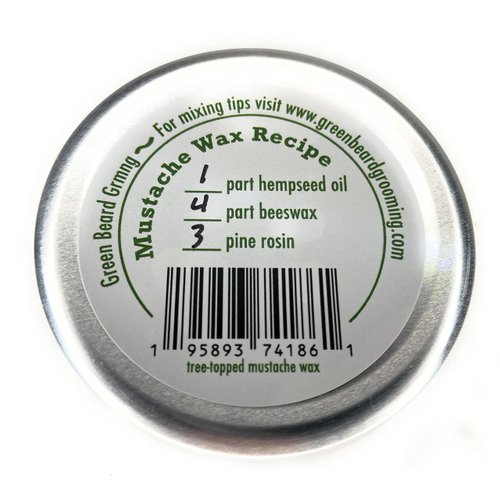 Green Beard Grmng 2oz. Tree-topped Mustache Wax Tacky Firm - from
