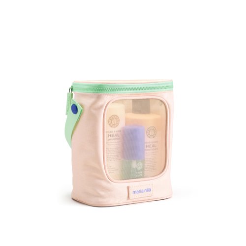 Maria Nila, Head & Hair Heal Beauty Bag, Shampoo/Conditioner/Argan Oil, Soothing Aloe Vera for dry & itchy scalps, 100% Vegan & Sulfate/Paraben free