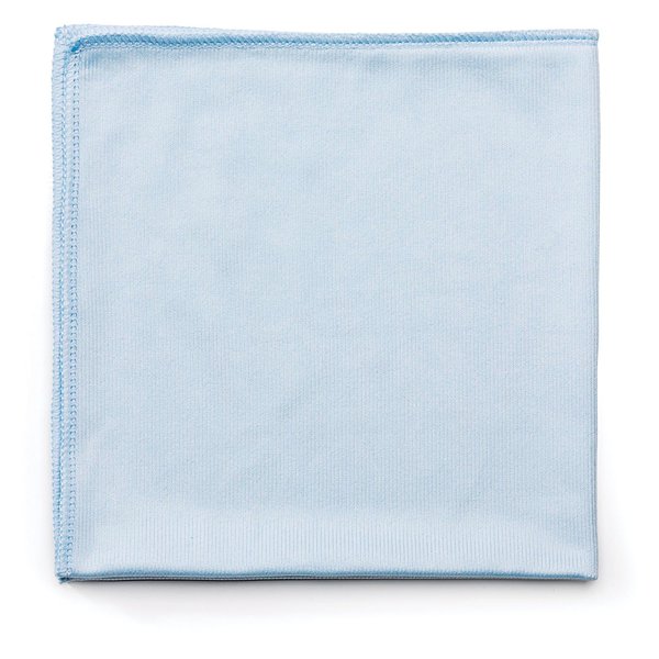 Rubbermaid Commercial Q630 Reusable Cleaning Cloths, Microfiber, 16 x 16, Blue, 12/Carton