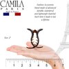 Camila Paris CP2423 French Hair Clip for Women, 2 Teeth Ponytail Holder, Tortoise Shell, Girls Hair Claw Clips Jaw Fashion Styling Hair Accessories for Women, Strong Hold No Slip Grip, Made in France