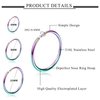 Drperfect 36Pcs 20G Nose Ring Hoop for Women Men 316L Stainless Steel Helix Tragus Lip Septum Ring Cartilage Earring Hoop Piercing Jewelry
