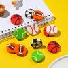 ZAKVOOR 70 Pcs Sport Ball Pencil Erasers Bulk for Classroom, Party Favor, Gift Filling, Home School Work Reward