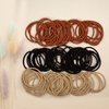 100 Pcs 4cm Elastics Hair Ties No Damage Small Bulk Hair Band, Medium Hold Ponytail Holders for Women and Girls
