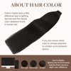 GOO GOO 22inch Human Hair Extensions Tape in Dark Brown Remy Hair Extensions Silky Straight Tape in Natural Hair Extensions 50g 20pcs