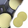 Msyuusr 4PCS Car Cup Holder Coaster, Silicone Honeycomb Auto Anti Slip Insert Coaster, Universal Car Accessories for Most Car Interior (Yellow)