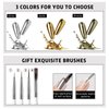HOSAILY 2x8ml Metallic Painting Gel Kit, Mirror Silver Gold Gel Nail Polish, Super Glossy Shine 3D Metal Painted Gel, Mirror Chrome Effect Nail Art Soak Off UV/LED DIY Nail Manicure Drawing Decoration