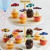 Cyodoos 48 PCS Race Car Cupcake Toppers, Car Party Decoration Birthday Party Supplies, Car Themed Party Supplies Are The Most Popular, Boys and Girls' Birthday Party Cake Decoration