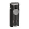 Xikar High Performance HP4 Diamond Quad Flame Cigar Lighter, in Attractive Gift Box, in-line Fuel Adjustment Wheel, Oversized Double EZ-View Fuel Windows, Matte Black