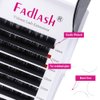 Lash Extension C D Curl Ellipse Eyelash Extensions .15 .20mm Flat Lashes Matte Single Lashes Classic Eyelash Extensions Individual Lashes (0.15-C, 12mm)