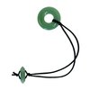 Nutty Natte Gemstone Knotted Elastic Hair Tie for Dreadlock and thick hair Ponytail Holders Loc Hair Accessories dread tie for Women Men (Green Aventurine)