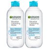 Garnier Micellar Water for Waterproof Makeup, Hydrating Facial Cleanser & Makeup Remover, Suitable for Sensitive Skin, Vegan, Cruelty Free, 13.5 Fl Oz (400mL), 2 Count