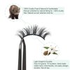 GOO GOO Mink Eyelashes, 13mm Natural 3D Mink Lashes Fake Eyelashes Individual Eyelashes Pack Siberian False Eyelashes Hand Made Black Thin Strips Soft Real Mink Lashes 1 Pair for Women