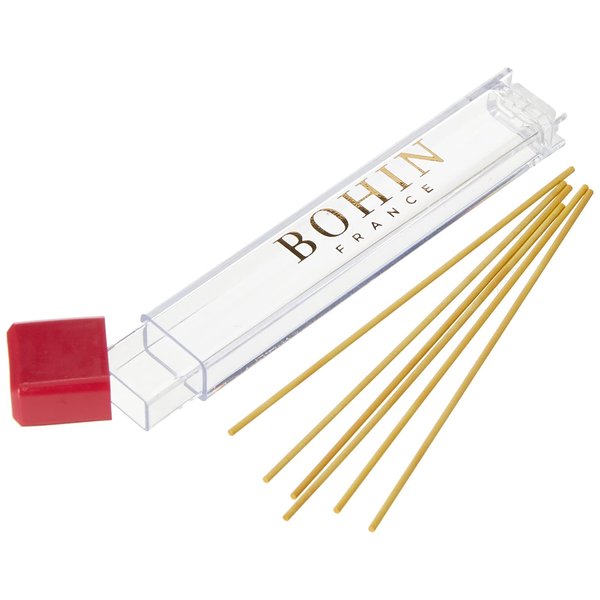 Bohin Mechanical Chalk Pencil Refill 6/Pkg, Yellow