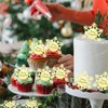 mdgfge 20Pcs Christmas Cupcake Toppers Snowflake Shapes Acrylic Gold Mirror Engraved Cake Topper Snowflake Cake Dessert Decors for Christmas Theme Winter Holiday Party Supplies