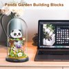 QARULUS Panda Flower Building Set for Adult Plant Friend Set Bonsai Tree Party Favors for Kids Animal Building Blocks Valentines New Year Easter Birthday Gift for Boys Girls Age 6-12+(Panda Flowers)
