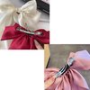 Long streamer oversized bow top clip hair clip for the back of the head tassel solid color bow hair clip hair bow ponytail clip(QZ)