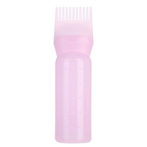 ZJchao Root Comb Applicator Bottle, 160ml Hair Dye Bottle Applicator Brush with Graduated Scale Hair Dye Applicator Bottle Professional Brush Applicator Comb Hairdressing Coloring