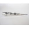 Generic Silver tone metal scroll design alligator hair claw clip clamp (Length: 5), 1 Count (Pack of 1)