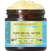 Botanical Beauty PURE EMU OIL BUTTER 100% Natural RAW VIRGIN UNREFINED for FACE, BODY, HANDS, FEET, NAILS, HAIR and LIP CARE 16 Fl. oz. - 480 ml