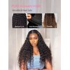 SHINEWIGHAIR Deep Wave Lace Front Wigs Human Hair 7x5 HD Lace Front Wigs Human Hair Pre Plucked Curly Wig Glueless Wigs Human Hair 200% Density For Black Women Natural Wig (Natural, 22inch)