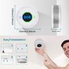 Combination Smoke Alarm and Carbon Monoxide Detector with Digital Display,Smoke and Carbon Monoxide Detector Combo Battery Operated,Test/Reset Button for Home,Kitchen(Batteries NOT Included)