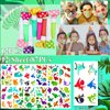 132Pcs Dinosaur party favors Dinosaur Rings for Boy Kids party Supplies Dinosaur slap Bracelet Tattoos Keychains Dinosaur Theme Party supplies for Birthday party goodie bag Fillers