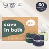 Betterway Bamboo Toilet Paper 3 Ply - Sustainable Toilet Tissue - 60 Long-Lasting Rolls - 360 Sheets Per Roll - Septic Safe - Organic, Plastic Free - FSC Certified - PFAS Free