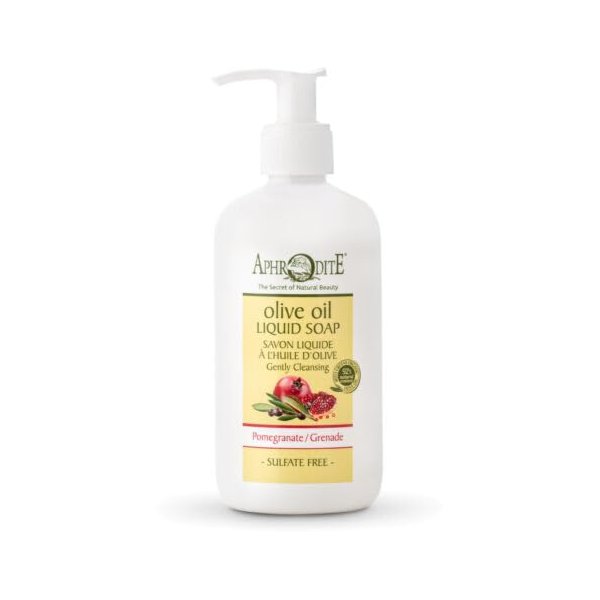 SEASATIONALS Aphrodite Pomegranate Olive Oil Liquid Hand Soap, Sulfate Free, 16 fl oz