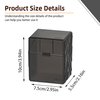 6-Pack Card Deck Case, Sturdy Card Storage Box, Can Hold 150+Cards, Compatible with MTG Cards, TCG Cards, OCG Cards, and Standard Size Card Games（black）