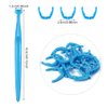 1 Piece Reusable Dental Floss Holder Handle +100 Pieces Replacement Floss Heads Teeth Stick Toothpicks Floss to Clean Between The Tooth