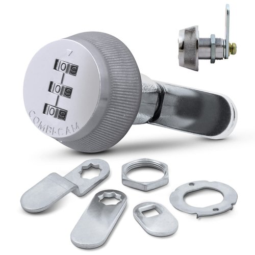 Combi-Cam 7850R-M Chrome Medium 7/8" Combi-Cam Combinated Cam Lock