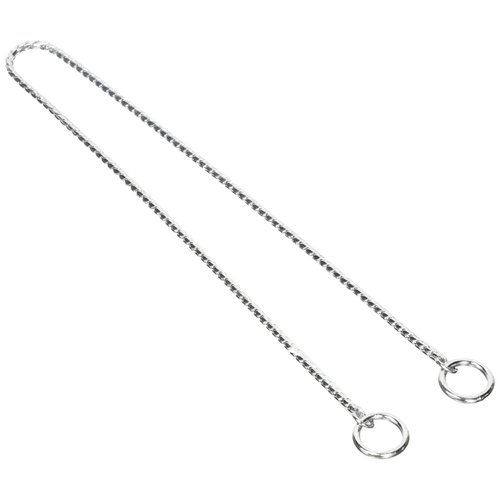 Guardian Gear X-Fine Chrome Snake-Chain Dog Collar, 18"