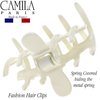 Camila Paris CP3491 French Small Hair Clips for Women - Strong Hold No Slip Grip for Long, Curly, and Wavy Hair - Durable Styling Big Clips Made in France