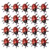 TOYANDONA 25 Pieces Mini Ladybug Figurine Realistic Fake Ladybug Toy Garden Decoration Halloween Prank Props Party Favors for Kids