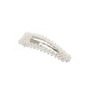 2PCS Sweet Imitation Pearl Hair Clips Hairpin Simple Fashion Alloy BB Hairgrip Hair Accessories for Women (Drop-shaped, Silver)