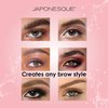JAPONESQUE Brow Builder Kit, Includes Brow Lamination Spatula with Tweezers, 5 Brow Stencils and Brow Brush for Application of Gels, Waxes and Eyebrow Makeup