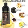 Beiler Chestnut Brown Hair Dye Shampoo 3 in 1 for Women & Men, 100% Gray Hair Coverage, Instant Color - Herbal Ingredients - For para canas mujer - 17.6 Fl Oz