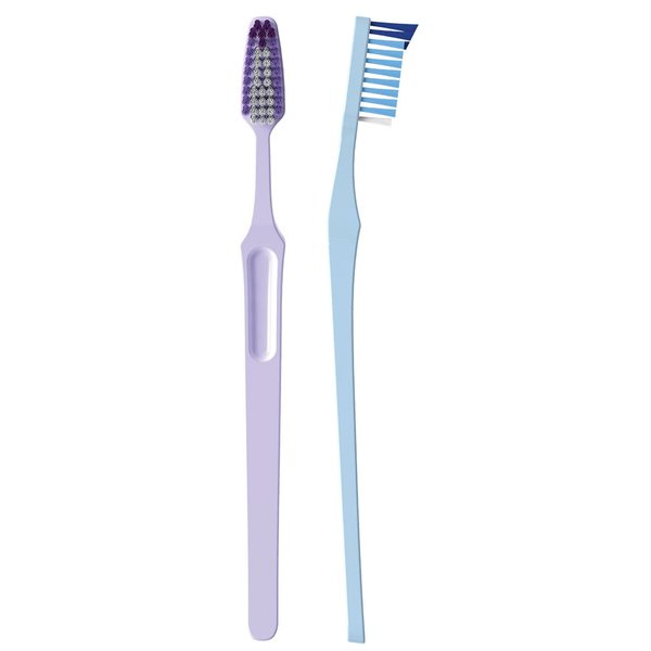 REACH Crystal Clean Firm Adult Toothbrush, 1 ea - Colors May Vary (Pack of 12)