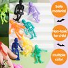 JOYIN 72 PCS Halloween Stretchy Skeleton Toys, Stretchable Skull squishy toys for Kids Gift, Trick Or Treat Goodie Bags Fillers, Sticky Hand Toy, Party Favors, Halloween Spooky Decoration, Game Prizes