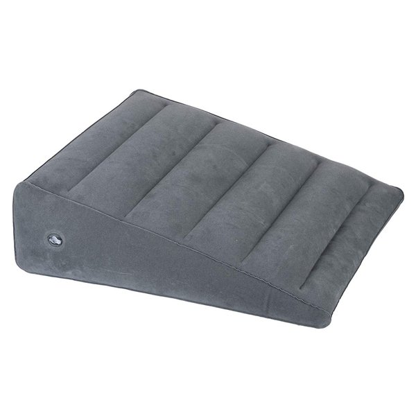 WEY&FLY Inflatable Wedge Pillow - Polyvinyl Chloride Lightweight and Portable, Fast Inflating/Deflation Through The Valve, Suitable for Travel/Inflatable Portable Bed Wedge 23.6" x 22" x 7"