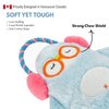HugSmart Pet – Melody Bros | Squeaky Plush Rope Tug Dog Toy with Less Stuffing - Penguin