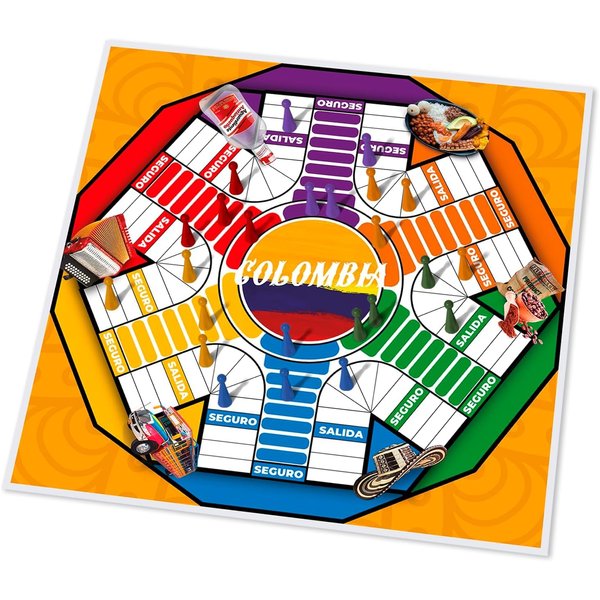 PARQUES MAGNÉTICO Colombiano para 2 a 6 Jugadores Colombian Parques Board Game, Parcheesi Board Game, Juegos De Mesa para Adultos, Productos Colombianos, Colombia