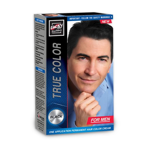 Lucky Super Soft Men's Hair Color, Black